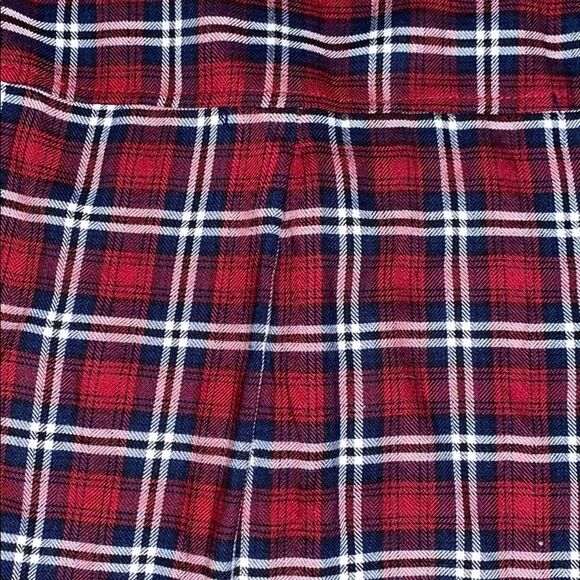 Style Envy Button Up Top Plaid Tie Front Womens Size Small - Picture 8 of 8